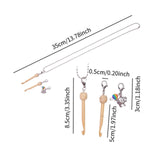 Maxbell Mini Crochet Hook with Cover Lightweight Portable for Thread Sewing Trimming