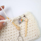 Maxbell Mini Crochet Hook with Cover Lightweight Portable for Thread Sewing Trimming