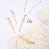 Maxbell Mini Crochet Hook with Cover Lightweight Portable for Thread Sewing Trimming