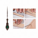 Maxbell Vintage Sewing Awl Metal Embroidery Awl for Stitching Cross Stitch DIY Craft