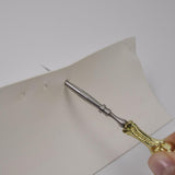 Maxbell Vintage Sewing Awl Metal Embroidery Awl for Stitching Cross Stitch DIY Craft