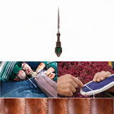 Maxbell Vintage Sewing Awl Metal Embroidery Awl for Stitching Cross Stitch DIY Craft
