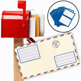 Maxbell 200Pcs Handwriting Blank Address Shipping Labels for Office Package Birthday blue