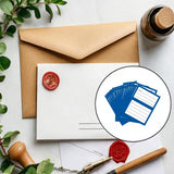 Maxbell 200Pcs Handwriting Blank Address Shipping Labels for Office Package Birthday blue