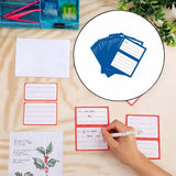 Maxbell 200Pcs Handwriting Blank Address Shipping Labels for Office Package Birthday blue