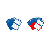 Maxbell 200Pcs Handwriting Blank Address Shipping Labels for Office Package Birthday blue