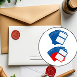 Maxbell 200Pcs Handwriting Blank Address Shipping Labels for Office Package Birthday blue
