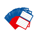 Maxbell 200Pcs Handwriting Blank Address Shipping Labels for Office Package Birthday blue and red