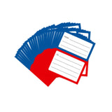 Maxbell 200Pcs Handwriting Blank Address Shipping Labels for Office Package Birthday blue and red