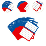 Maxbell 200Pcs Handwriting Blank Address Shipping Labels for Office Package Birthday blue and red