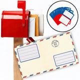 Maxbell 200Pcs Handwriting Blank Address Shipping Labels for Office Package Birthday blue and red