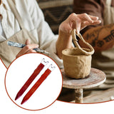 Maxbell 2x Pottery Trimming Tools Professional Clay Sculpting Tools for Modeling DIY