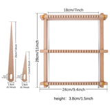 Maxbell Small Weaving Loom Weaving Frame Weave Board for Handcrafts DIY Wall Hanging