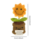 Maxbell Encouragement Crochet Sunflowers with Positive Card for Friend Coworker Gift