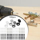 Maxbell 100x Washer Flip Tops Snap Washer Covers Furniture Multifunction Snap Covers