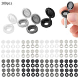 Maxbell 200Pcs Washer Flip Tops Wear Resistant Easy Installation Supplies Screw Caps