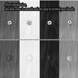 Maxbell 200Pcs Washer Flip Tops Wear Resistant Easy Installation Supplies Screw Caps