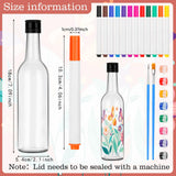 Maxbell Bottle Painting Material with 12 Color Markers for Girls Boys Kids Classroom