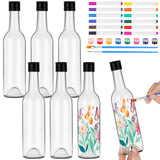 Maxbell Bottle Painting Material with 12 Color Markers for Girls Boys Kids Classroom
