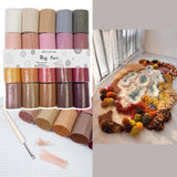 Maxbell 20 Pieces Latch Hook Kits Crocheting Rug Yarn Cushion Cover Needlecraft Yarn A