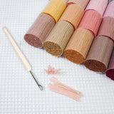 Maxbell 20 Pieces Latch Hook Kits Crocheting Rug Yarn Cushion Cover Needlecraft Yarn A