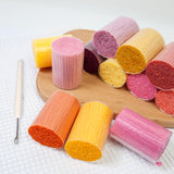 Maxbell 20 Pieces Latch Hook Kits Crocheting Rug Yarn Cushion Cover Needlecraft Yarn B