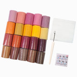 Maxbell 20 Pieces Latch Hook Kits Crocheting Rug Yarn Cushion Cover Needlecraft Yarn B