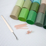 Maxbell 20 Pieces Latch Hook Kits Crocheting Rug Yarn Cushion Cover Needlecraft Yarn C