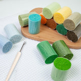 Maxbell 20 Pieces Latch Hook Kits Crocheting Rug Yarn Cushion Cover Needlecraft Yarn C