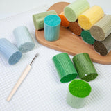 Maxbell 20 Pieces Latch Hook Kits Crocheting Rug Yarn Cushion Cover Needlecraft Yarn C