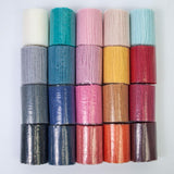 Maxbell 20 Pieces Latch Hook Kits Crocheting Rug Yarn Cushion Cover Needlecraft Yarn D