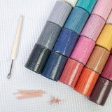 Maxbell 20 Pieces Latch Hook Kits Crocheting Rug Yarn Cushion Cover Needlecraft Yarn D