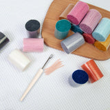 Maxbell 20 Pieces Latch Hook Kits Crocheting Rug Yarn Cushion Cover Needlecraft Yarn D