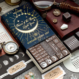 Maxbell 29 Pieces Wooden Rubber Stamps Multiple Size for Drawing Stationery Painting