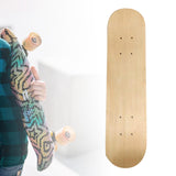 Maxbell DIY Blank Skateboard Deck Double Sided Home Decor Replacement for Boys Girls 43CM