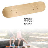 Maxbell DIY Blank Skateboard Deck Double Sided Home Decor Replacement for Boys Girls 43CM