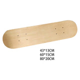 Maxbell DIY Blank Skateboard Deck Double Sided Home Decor Replacement for Boys Girls 43CM