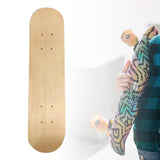 Maxbell DIY Blank Skateboard Deck Double Sided Home Decor Replacement for Boys Girls 43CM