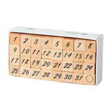 Maxbell 1 Box of Wooden Stamps Wood Rubber Stamps for Drawing Decoration Art Crafts Numbers