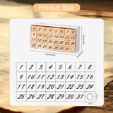 Maxbell 1 Box of Wooden Stamps Wood Rubber Stamps for Drawing Decoration Art Crafts Numbers