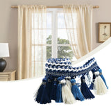 Maxbell Polyester Fringe Sewing Trim Polyester Tassel for Curtain Lampshade Quilting blue