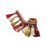 Maxbell Polyester Fringe Sewing Trim Polyester Tassel for Curtain Lampshade Quilting red
