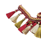 Maxbell Polyester Fringe Sewing Trim Polyester Tassel for Curtain Lampshade Quilting red