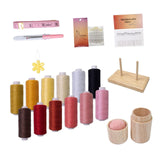 Maxbell Sewing Threads Kit Sewing Supplies for Hand Sewing Sewing Machine Embroidery Set A