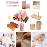 Maxbell Sewing Threads Kit Sewing Supplies for Hand Sewing Sewing Machine Embroidery Set A