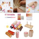 Maxbell Sewing Threads Kit Sewing Supplies for Hand Sewing Sewing Machine Embroidery Set A