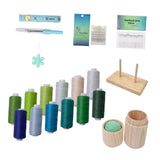 Maxbell Sewing Threads Kit Sewing Supplies for Hand Sewing Sewing Machine Embroidery Set B