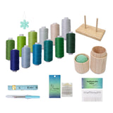 Maxbell Sewing Threads Kit Sewing Supplies for Hand Sewing Sewing Machine Embroidery Set B