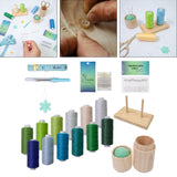 Maxbell Sewing Threads Kit Sewing Supplies for Hand Sewing Sewing Machine Embroidery Set B