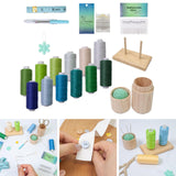 Maxbell Sewing Threads Kit Sewing Supplies for Hand Sewing Sewing Machine Embroidery Set B